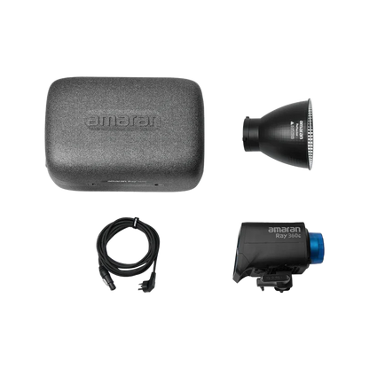 【NEW】amaran Ray 360c 2,300K - 10,000K 360W Full-color Bowens Mount COB Light Video Recording by Aputure