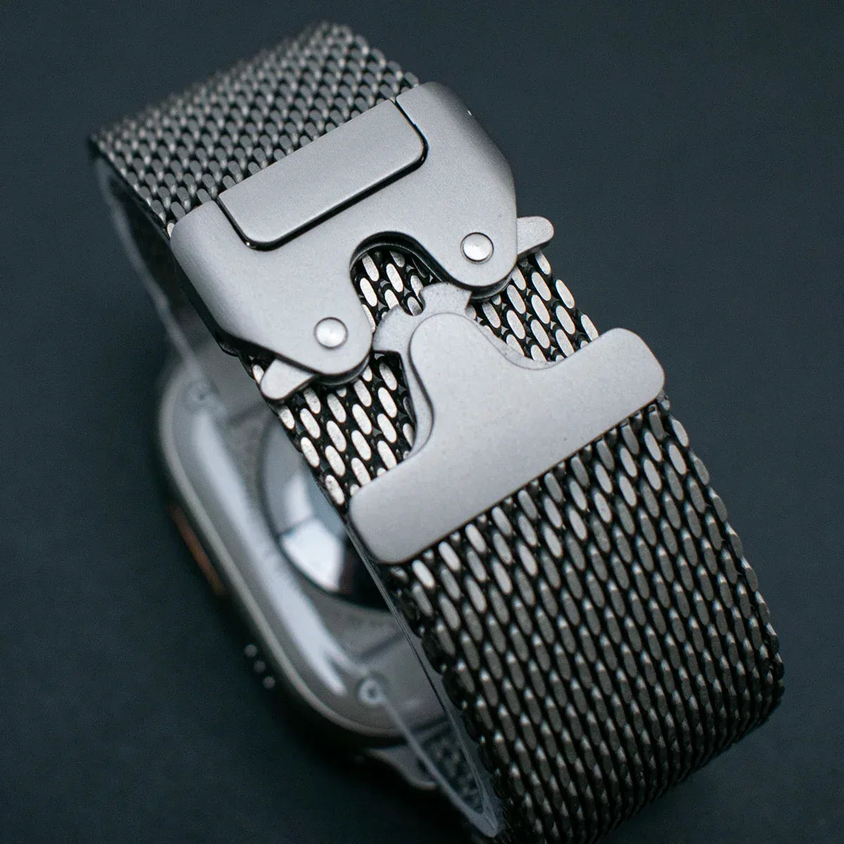 100% Titanium Band for Apple Watch Ultra 3/2 49mm Series 11 10 9 8 7 6 SE 3 Natural Titanium Milanese Loop Strap for iWatch 46mm