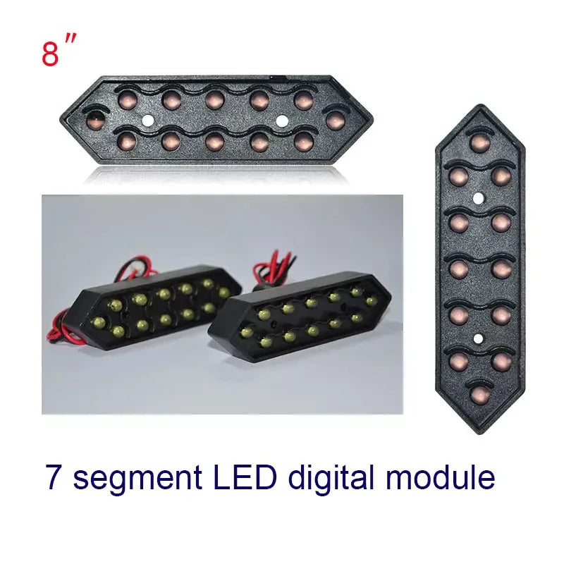 Hot Sale 8 inch Waterproof 7segment Digital Led Module For Price/Time/Temperature/Score Sign