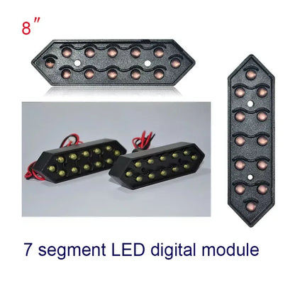 Hot Sale 8 inch Waterproof 7segment Digital Led Module For Price/Time/Temperature/Score Sign