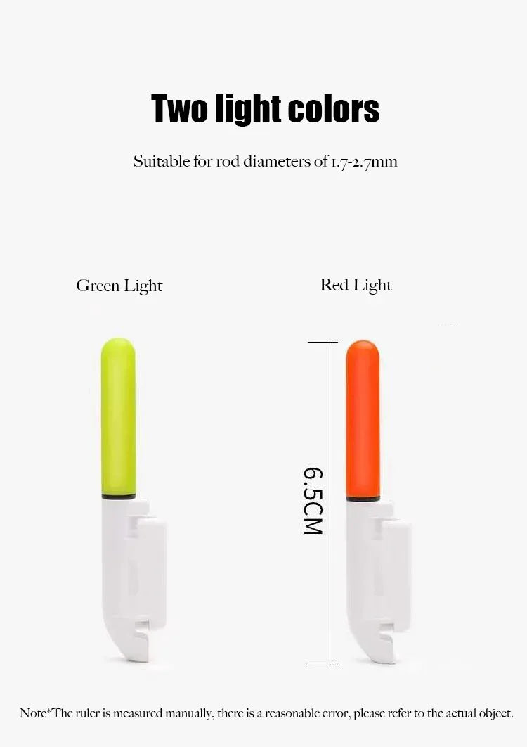 1PC Night Fishing Electronic Rod LED Light Stick Luminous Glow Waterproof Rock Fishing Float Tackle Accessories CR425 Battery