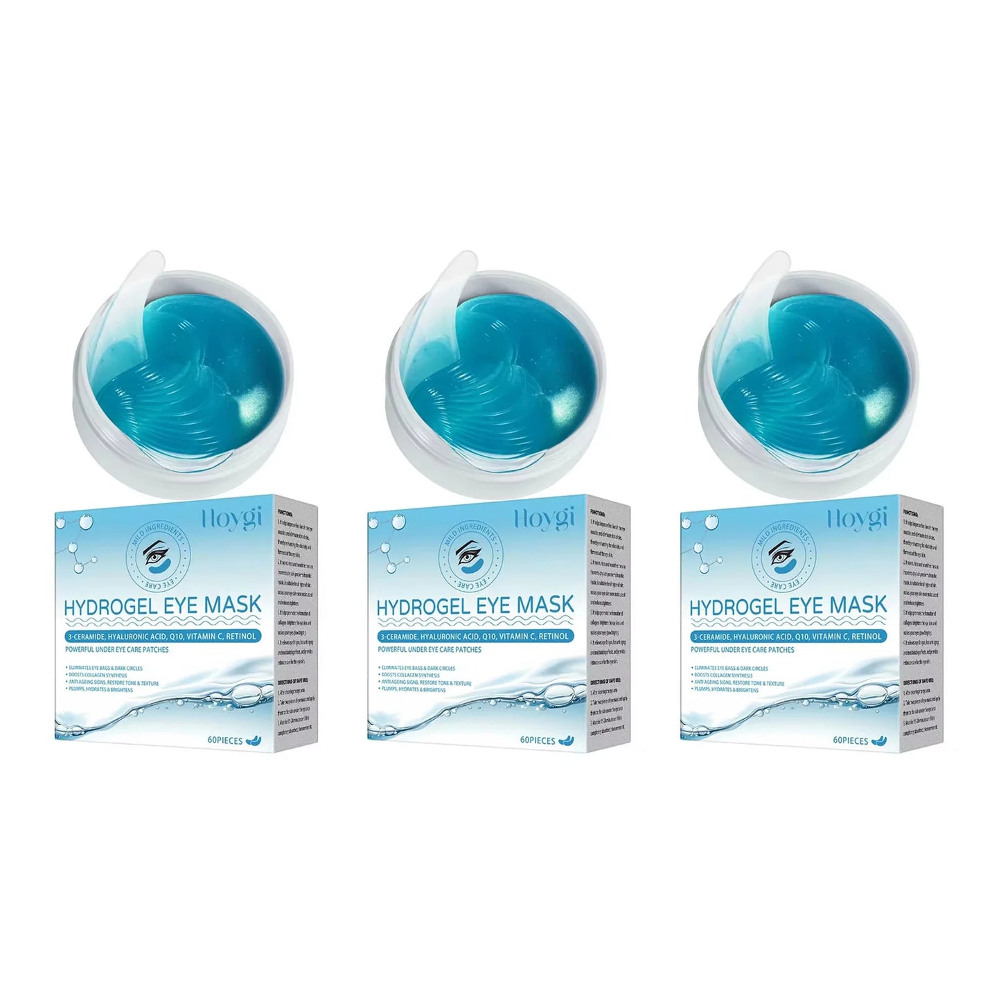 Retinol Eye Mask Patches Firming Eye Bags Anti Dark Circles Soothing Fine Lines Anti-Aging Under Eye Hydrating Eye Care 60PCS