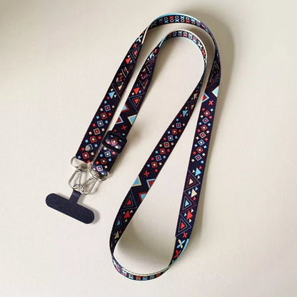 Universal Mobile Phone Lanyard, Adjustable, Neck & Crossbody Strap, Includes Anti-Loss Cable & Case Key Gasket