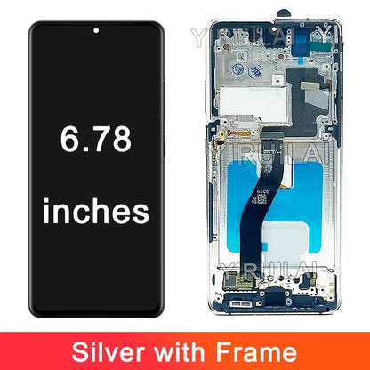 6.78" Super AMOLED For Samsung S21 Ultra 5G G998 G998U Display Touch Screen Digitizer For Samsung S21Ultra G998B LCD