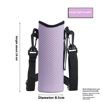 Portable Water Bottle Cover Insulated Bag Portable With Strap Water Bottle Case Cup Sleeve Vacuum Cup Sleeve Camping Accessories