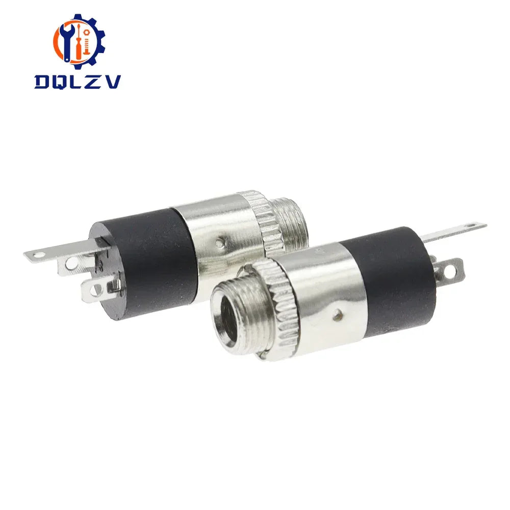 5PCS/LOT PJ392 3.5mm Stereo Female Sockect Jack with Screw 3.5 Audio Headphone Connector PJ-392