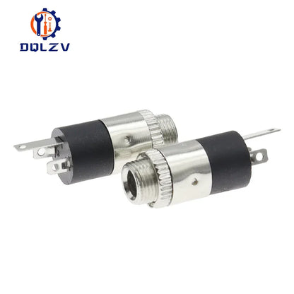 5PCS/LOT PJ392 3.5mm Stereo Female Sockect Jack with Screw 3.5 Audio Headphone Connector PJ-392