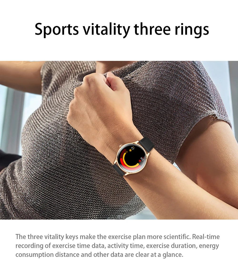 2025 New AMOLED Screen 7.9mm Ultra-thin Women Blue Tooth Call Smart Watch Heart Rate Health Lady Music Sport Fitness Smartwatch