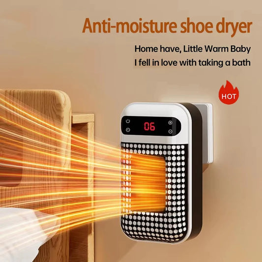 Wall Outlet Heater Plug-in Portable Household Electric Warmer Small Bathroom Heating Fans Home Heater with Remote Control by PDG ibma