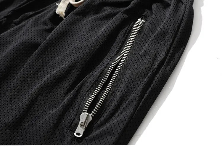 Men's Fitness Joggers Casual Breathable Short Sports Basketball Shorts Mesh Quick Dry Gym Shorts for Male Pants Summer