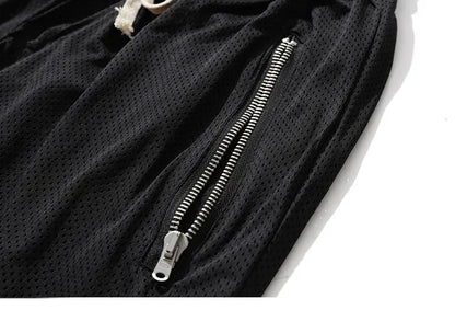 Men's Fitness Joggers Casual Breathable Short Sports Basketball Shorts Mesh Quick Dry Gym Shorts for Male Pants Summer