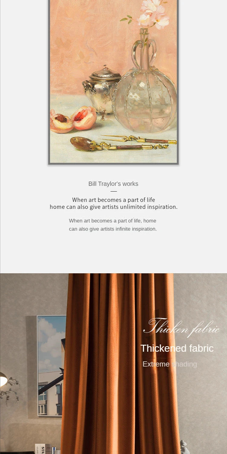 Home Art High-end Curtains for Living Room Luxury Bedroom Blackout Curtain Solid Color Japan Style Fishbone Pattern Room Drapes