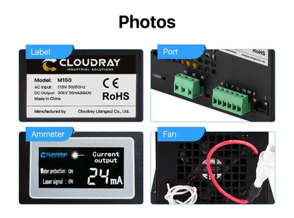Cloudray 130-150W CO2 Laser Power Supply for CO2 Laser Engraving Cutting Machine M150 Category