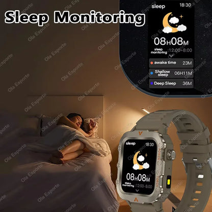 Smart Watch GPS Blue Tooth Call Waterproof Outoor Fitness Smartwatch Weather Heart Rate Health Voice Assistant For Android IOS