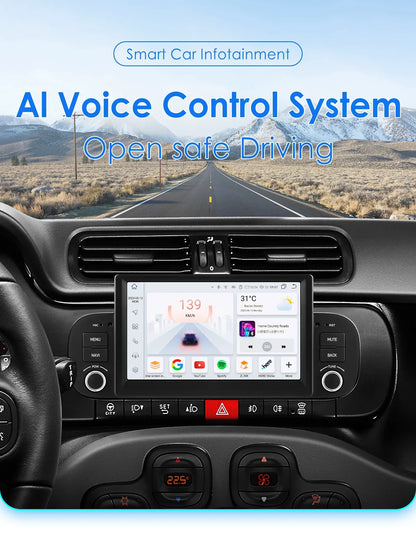 Hizpo 2Din 7inch Android14 Car Radio for Fiat Panda 2013 - 2020 GPS Navigation 4G BT Carplay RDS DSP SWC UI7862 Multimedia