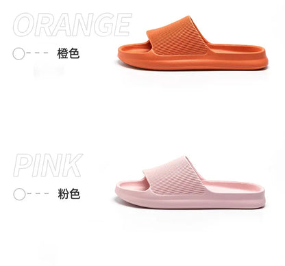 Youpin Thick Platform Women Bathroom Home Slippers Cloud Slippers Soft Sole EVA Indoor Slides Sandals Summer Non-slip Mi
