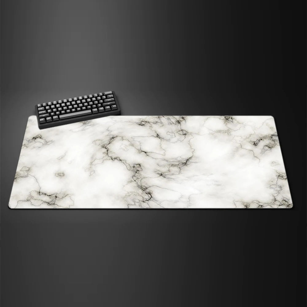 Marble Texture Mouse Pad New Large Computer Office Game Table Mats XXL 90x40 Rubber Anti-slip Gaming Keyboard Mat Long Desk Pads