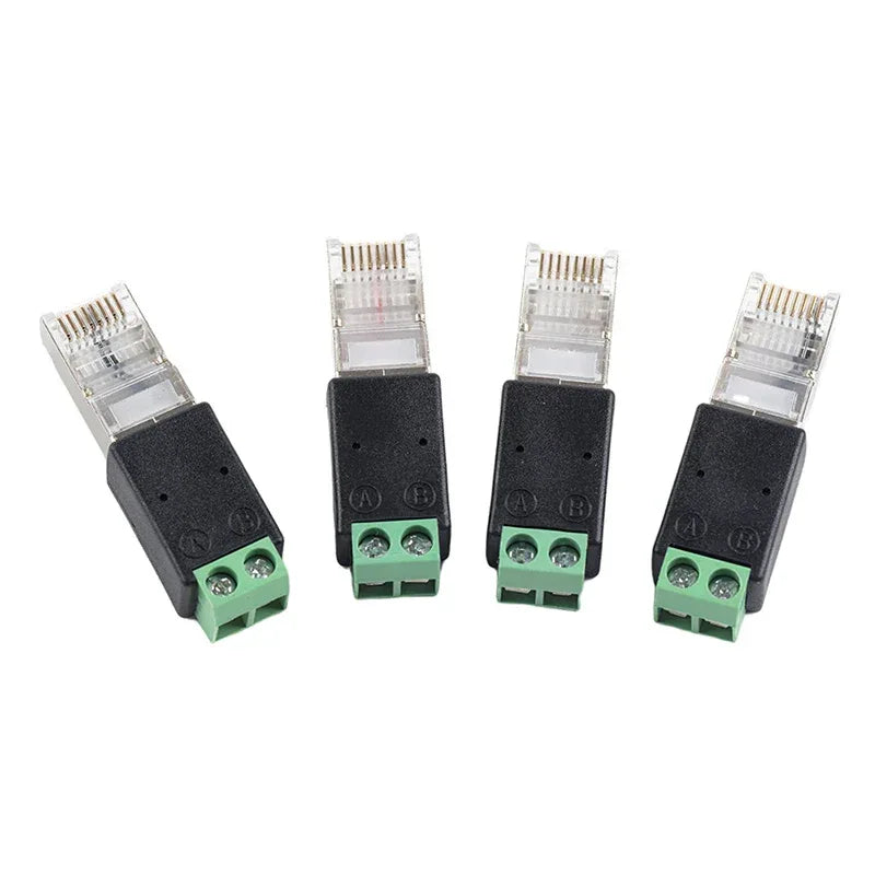 RJ45 to RS485 Converter RJ45 Terminal Adapter RJ45 to RS485 Adapter Crystal Head to Terminal