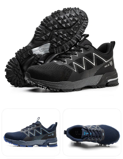 Oulylan Puncture Proof Work Safety Boots Man Breathable Work Shoes Male Men's Fashion Safety Shoes  Steel Toe Sneakers
