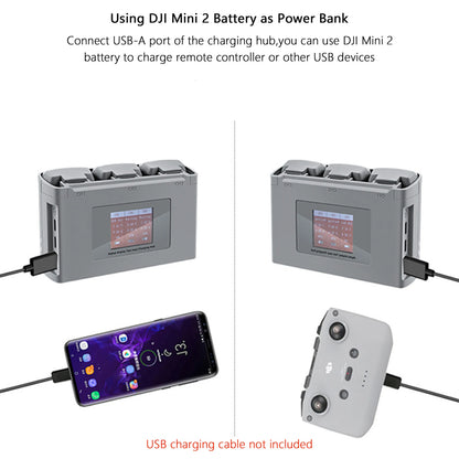 For Mavic Mini 2/SE Battery Charging Hub Drone Battery Charger Charge Three Batteries for DJI Mini SE/Mini 2 Drone Accessories