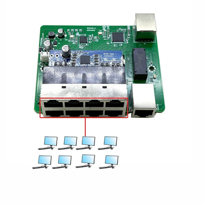 Standard protocol 802.3AF/AT  48V POE OUT/48V poe switch 100 mbps  8port POE with 2port uplink/NVR industrial switch