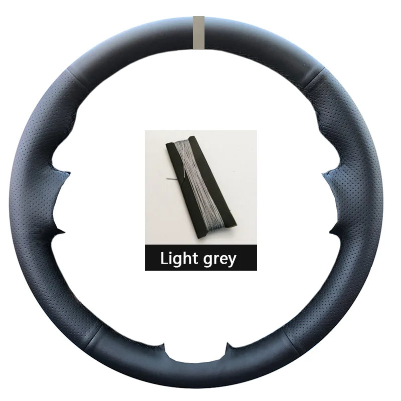 Black Suede Car Steering Wheel Cover For Opel Astra(K) Corsa(E) Crossland X Grandland X Insignia Leather Steering Wrap