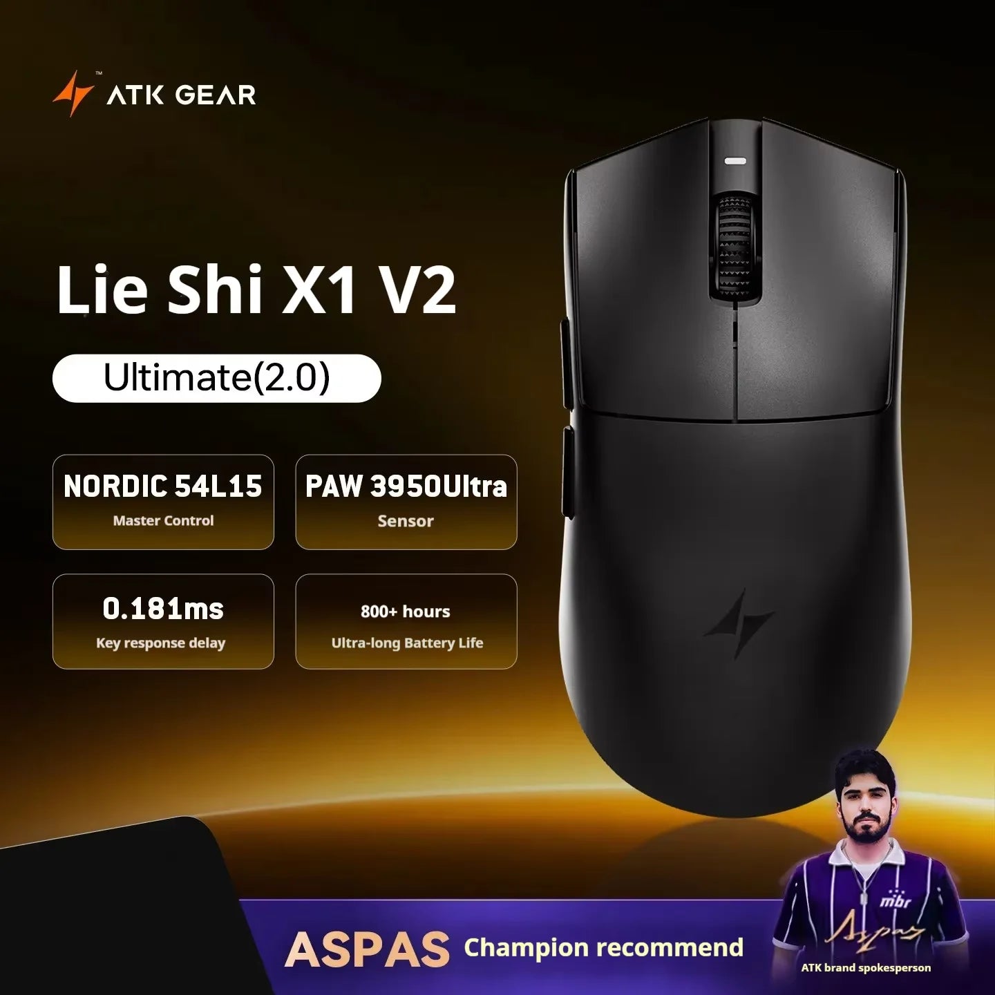 The New Vxe Mad R/R Major Gaming E-Sports Mouse Paw3395/3950 Dual-Mode Nonporous Lightweight Ergonomic Standard 8k