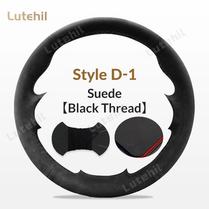 For Seat Ibiza 2004 2005 2006 Custom Car Steering Wheel Braid Cover Hand Sewing DIY Artificial leather Suede Car Accessories by PDG ibma