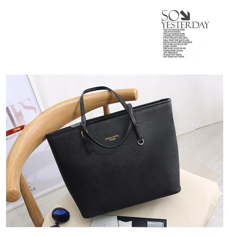Women Large Capacity Bucket Tote Bag Shoulder Handbag Mommy Bag Work Travel Casual Purse