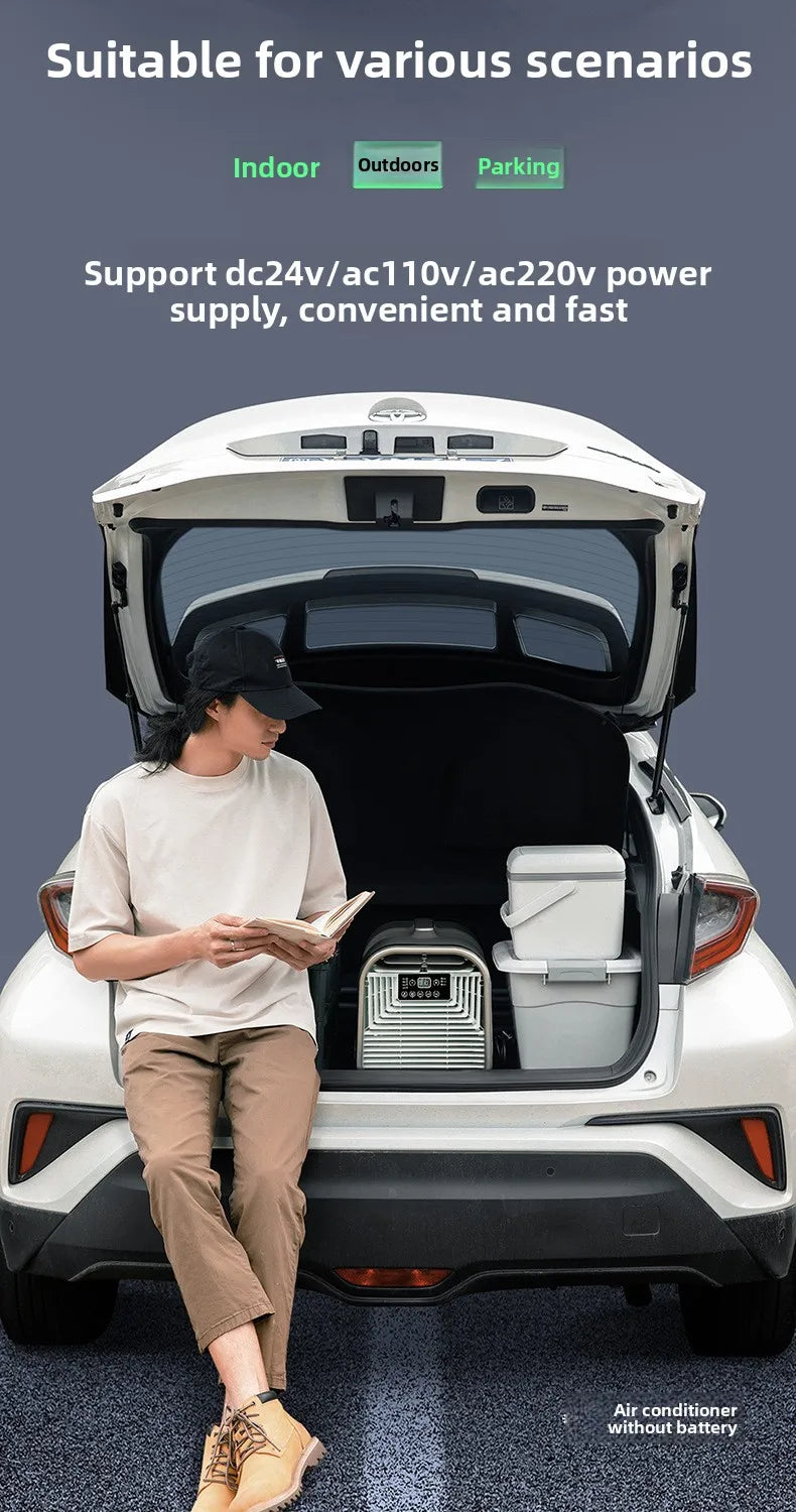 Factory Price Mini Portable Air Conditioner 5100BTU Solar Powered Camping Tent Indoor Outdoor Small Room