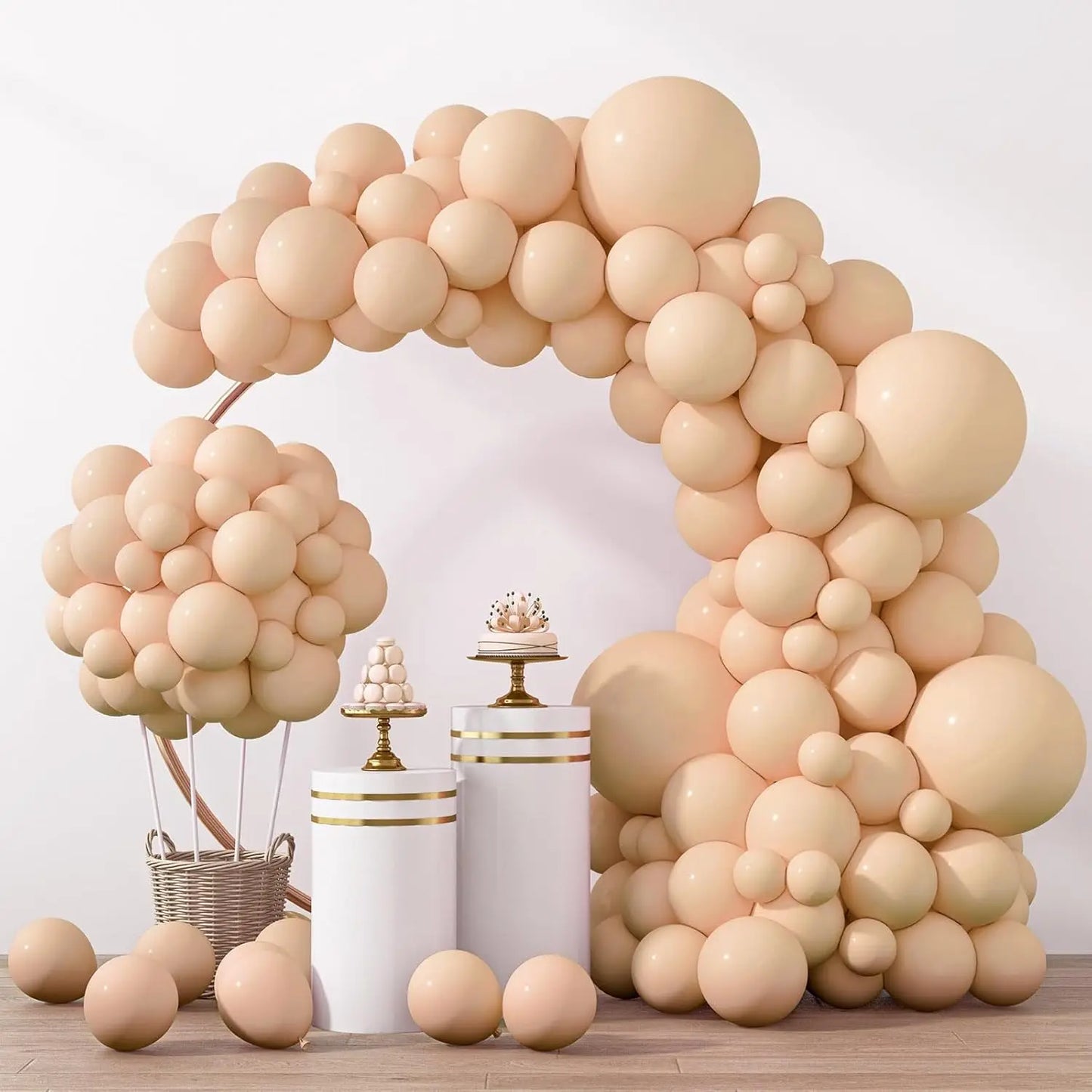 104 Pieces Ruby Red Balloon Red Garland Arch Set with Different Sizes, Suitable for Birthday, Wedding, Valentine's Day