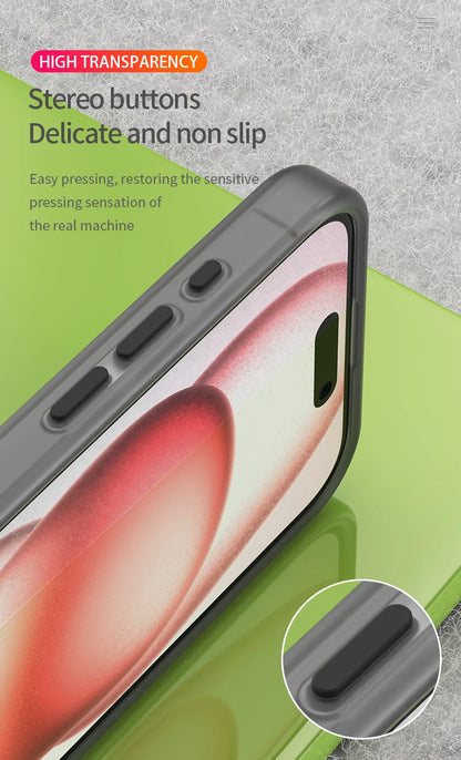 Magnetic Wireless Charge For Magsafe Case for iphone 17 Air 16E 16 15 14 13 12 11 iphone17 Pro Max Plus Matte TPU Bumper Cover