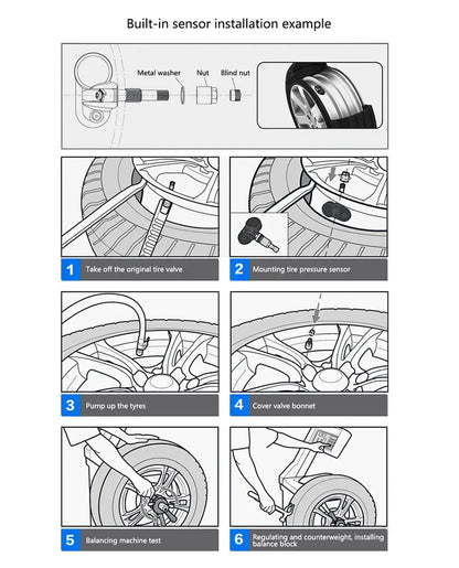 Wireless Solar Charging TPMS Real-time Monitoring with Electronic Clock Display 4 Sensors Tire Pressure Monitoring System