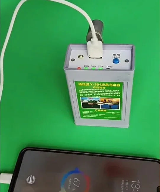 Manual Hand Crank Generator 5V 12 Volts Emergency Power Bank USB Charger