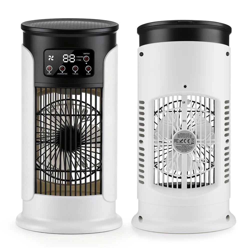3 In 1 Household Fan Air Conditioner Portable 6-gear Air Cooler LED Night Light Humidifier Air Adjustment Fan Office Home Fan