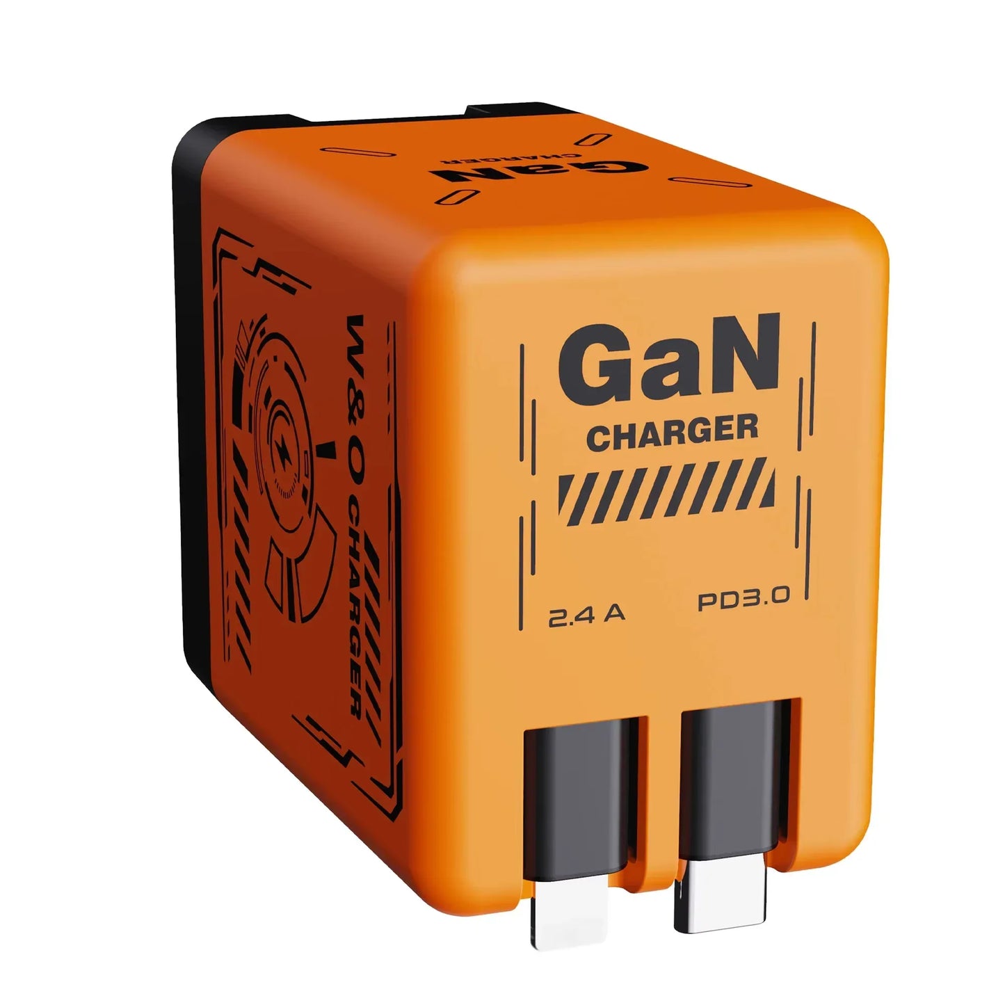 Multi Functional Folding Adapter Charging Protection GaN 20W PD3.0 Fast Charger With Retractable Type-C Cable Portable General