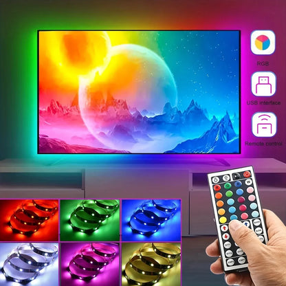RGB LED Strip Light APP Bluetooth Control IR for Bedroom Living Room TV Backlight Remote Lamp Neon Lighting Home Kit Appliance
