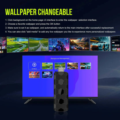 2026 New R3+ TV Stick Dual UI Interface Dual Wifi 2.4G/5.8G 4K Ultra HD 8GB 128GB RK3518 Quad Core Home Theater Media Player