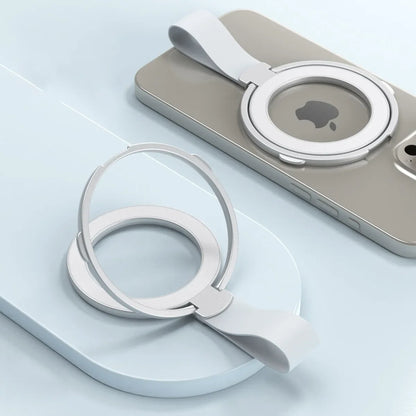 Universal Strong Magnetic Mobile Phone Holder Accessories Magnet Ring Stand with Strap Bracket For MagSafe iPhone 17 16 15 14 13