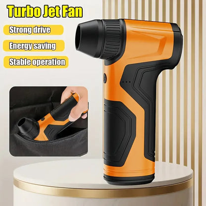 7800000RPH 7000mAh Pocket Dust Blower Mini Turbo Jet Fan Rechargeable 101m/s Turbo Violent Fan Powerful Blower for Cleaning