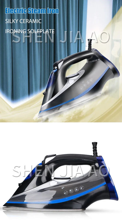 Electric Steam Iron Home Appliance Handheld Cloth Iron for Clothes Ceramic Plate Large Steam 2200W for household