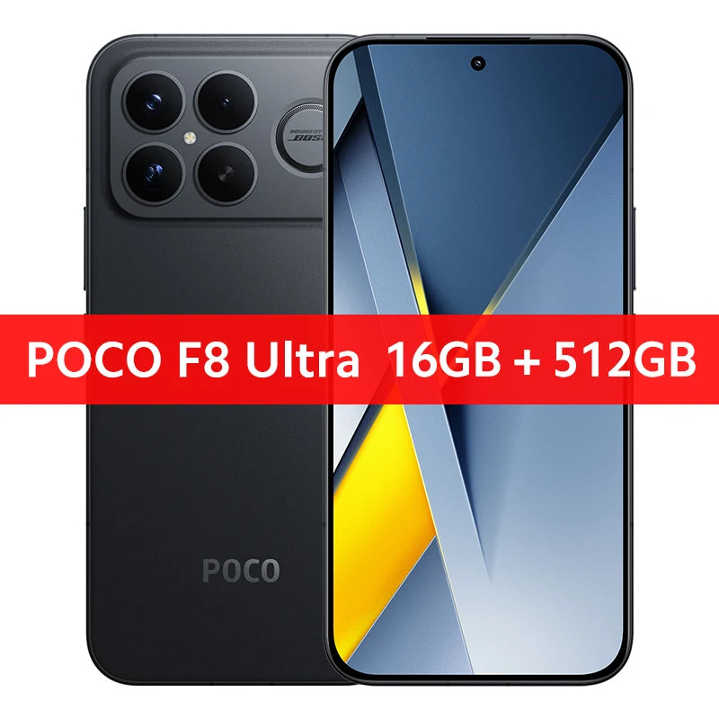 Global Version POCO F8 Ultra NFC 50MP camera 6.9" 120Hz display 6500mAh battery Smartphone Snapdragon 8 Elite Gen 5