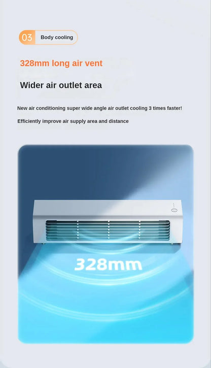 New remote control Wall-mounted Leafless Fan Portable USB Charging Office Air Conditioning Fan Desktop Large Wind Cooling Tower