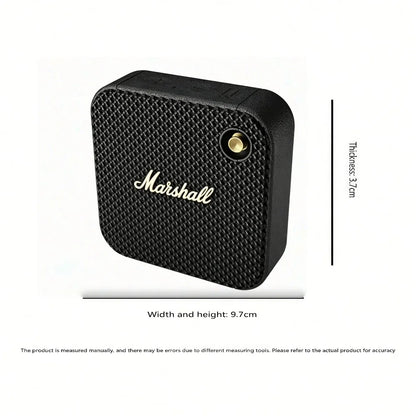 2026 Marshall Mini Retro Bluetooth Speaker, Compact Subwoofer, Portable & Long Battery Life for Outdoor Use