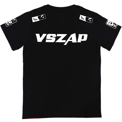 Vszap Fitness T-shirt MMA Combat Fighting Sanda Thai Boxing Sports Muscle Training Running Personality Wolf Eyes Short Sleeve