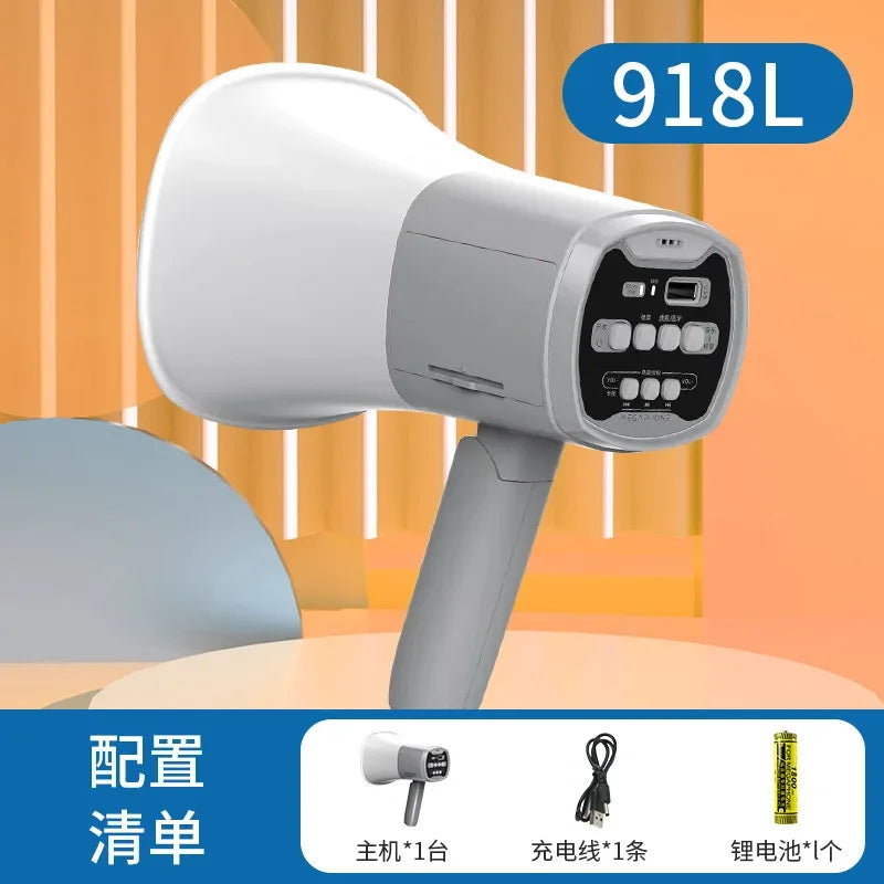 Amplifier Foldable Megaphone Speaker Portable Megaphone Bullhorn for Selling Promotions Safe Drills Cheerleading Fans Outdoor