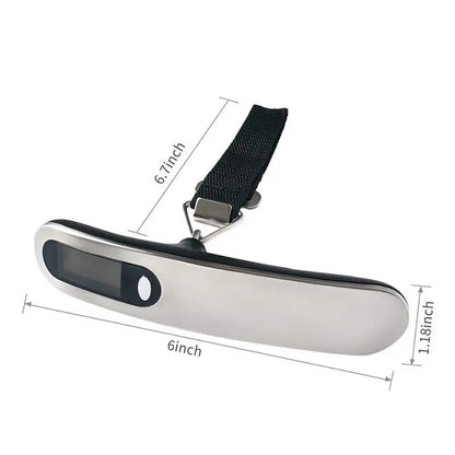 50kg 10g Portable LCD Digital Scale Electronic Luggage Suitcase Scale Weigh Balance Travel Hand Hanging Steelyard Belt Scale