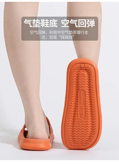 Youpin Thick Platform Women Bathroom Home Slippers Cloud Slippers Soft Sole EVA Indoor Slides Sandals Summer Non-slip Mi