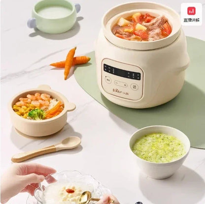 Bear baby food pot electric stew pot porridge small rice cooker porridge pot baby special automatic stew bb soup