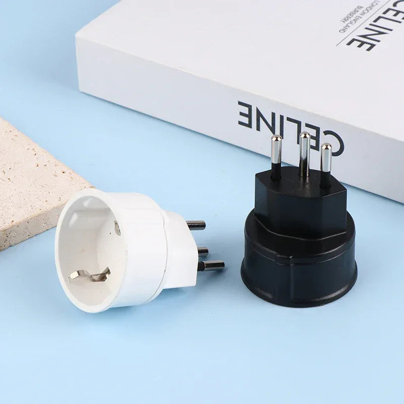 1 Pc European France To Swiss Plugs Travel Adapter 3 Pin Plug 10A 250V Power Plug EU To Switzerland Electrical Plug Socket